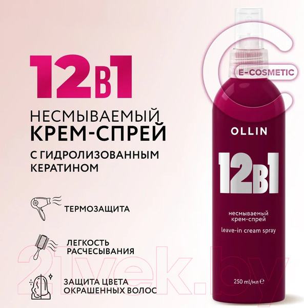 Изображение товара Спрей для волос Ollin 12 в 1 Несмываемый крем-спрей (250мл)