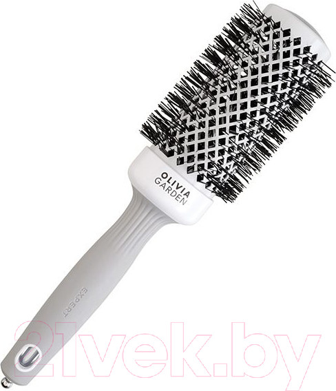 Изображение товара Расческа Olivia Garden Термобрашинг Expert Blowout Shine White&Grey (45мм)