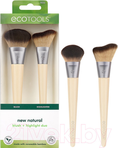 Изображение товара Набор кистей для макияжа Ecotools New Natural Blush + Highlight Duo / ET3200
