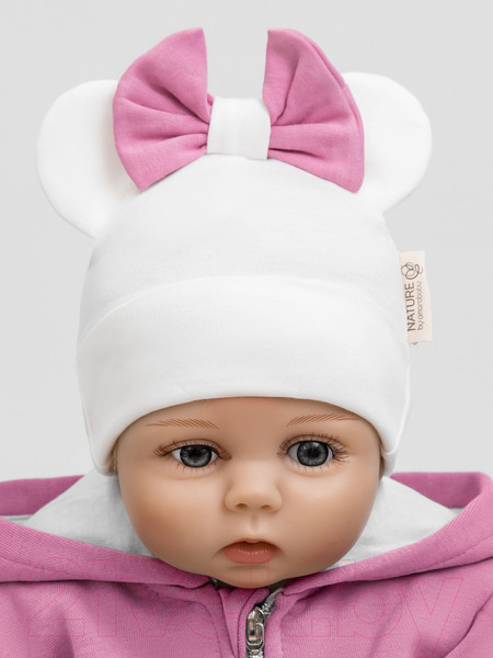 Изображение товара Шапочка для малышей Amarobaby Nature Essence Mini / AB-OD22-NE16Mi/33-44 (молочный)
