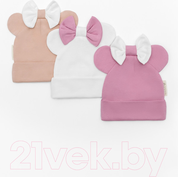 Изображение товара Шапочка для малышей Amarobaby Nature Essence Mini / AB-OD22-NE16Mi/33-44 (молочный)