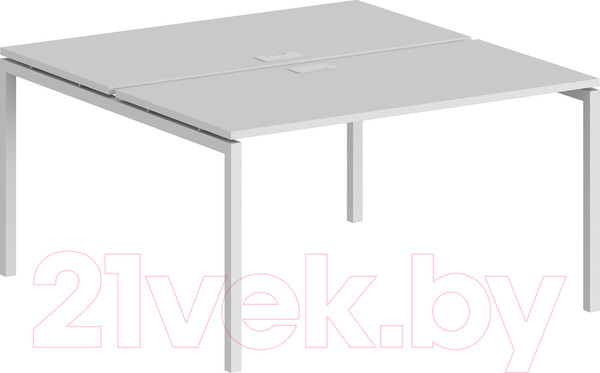 Изображение товара Комплект письменных столов Norden 160x163.8x75 / SG.249.WH.44.WH (белый/белый)