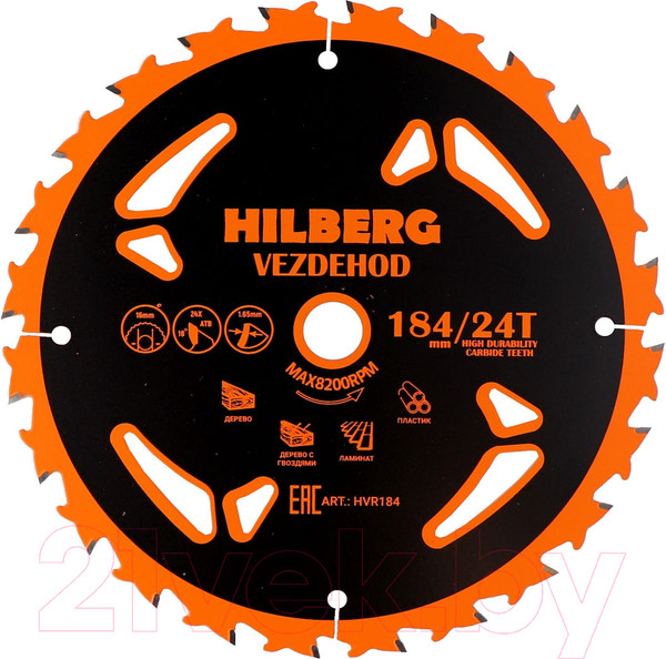 Изображение товара Пильный диск Hilberg Vezdehod HVR184