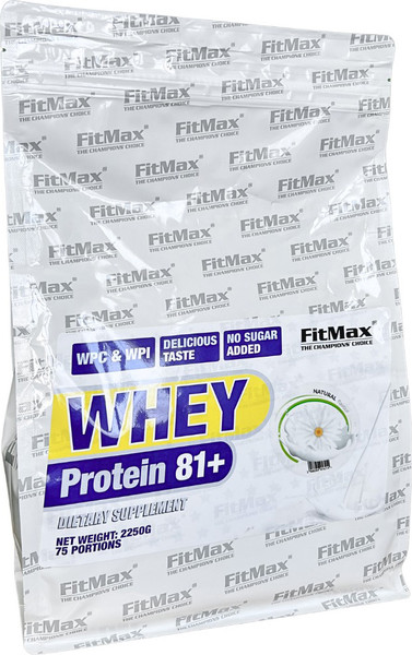 Изображение товара Протеин Fitmax Whey Protein 81+ (2250г, натуральный вкус)