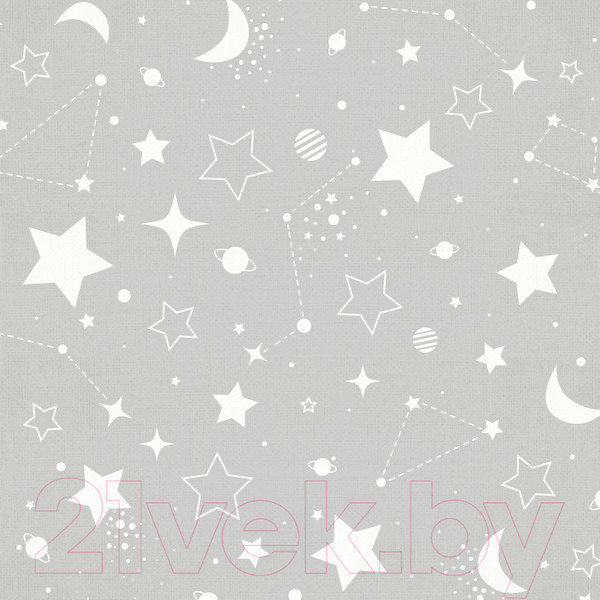 Изображение товара Простыня для малышей Облачко Поплин на резинке 60x120 Cosmic рез 60/120 8726/1 ПН