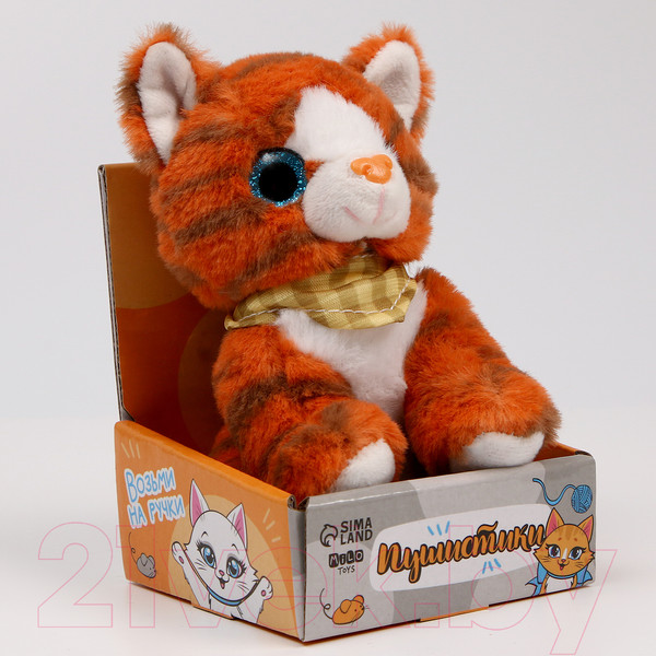 Изображение товара Мягкая игрушка Milo Toys Котик / 10084026 (рыжий)