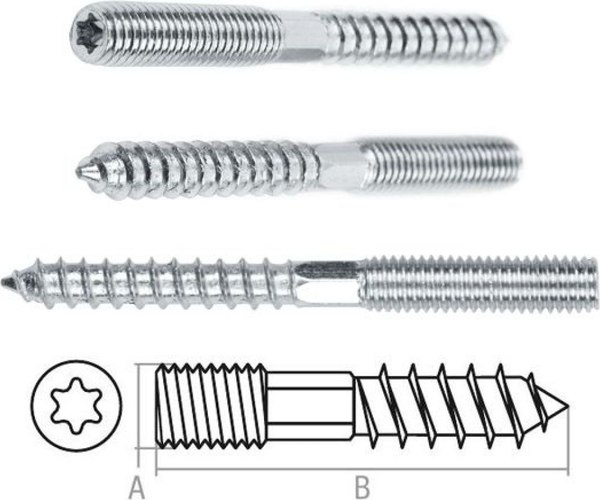 Изображение товара Шуруп Starfix М8х60 / SM-15914-100 (100шт)