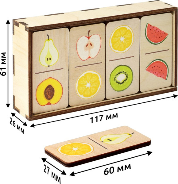Изображение товара Развивающая игра Leader Toys Фрукты / 17131