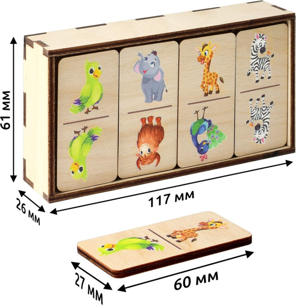 Изображение товара Развивающая игра Leader Toys Дикие животные / 17142