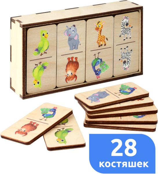 Изображение товара Развивающая игра Leader Toys Дикие животные / 17142