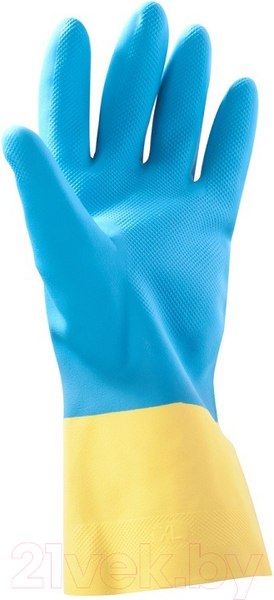 Изображение товара Перчатки защитные Jeta Safety К80 Щ50 / JNE711-09-L (р.9/L, желтый/голубой)