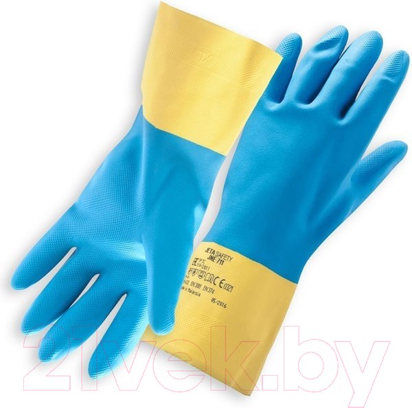 Изображение товара Перчатки защитные Jeta Safety К80 Щ50 / JNE711-09-L (р.9/L, желтый/голубой)