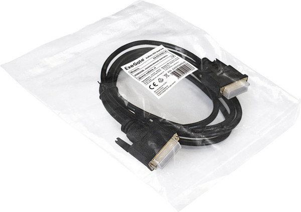 Изображение товара Кабель ExeGate EX-CC-DVI2-1.8 / EX257294RUS (1.8м)