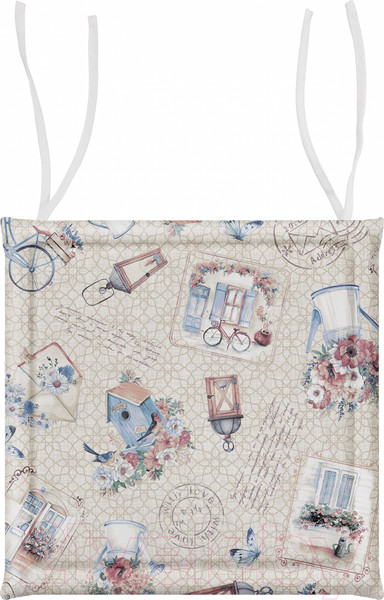 Изображение товара Подушка на стул Самойловский текстиль История открыток 40x40 СТХБ 40/40 8598/1 открыт / 762777