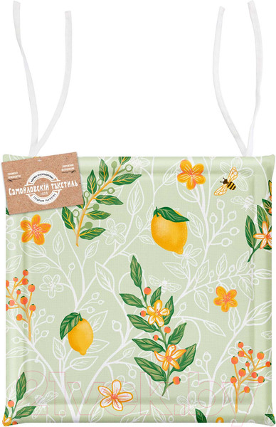 Изображение товара Подушка на стул Самойловский текстиль Лимонный сад 40x40 СТХБ 40/40 8622/1 Лим са / 765778