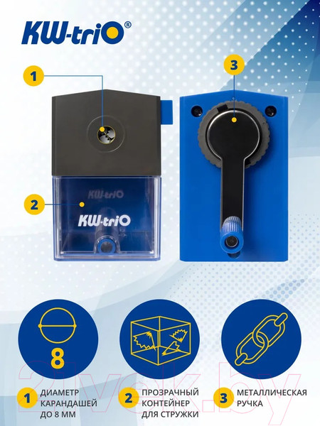 Изображение товара Точилка KW-Trio 305Ablu (синий)