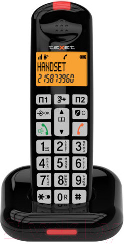 Изображение товара Беспроводной телефон Texet TX-D7855A (черный)