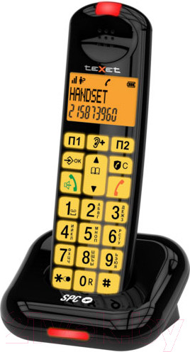 Изображение товара Беспроводной телефон Texet TX-D7855A (черный)