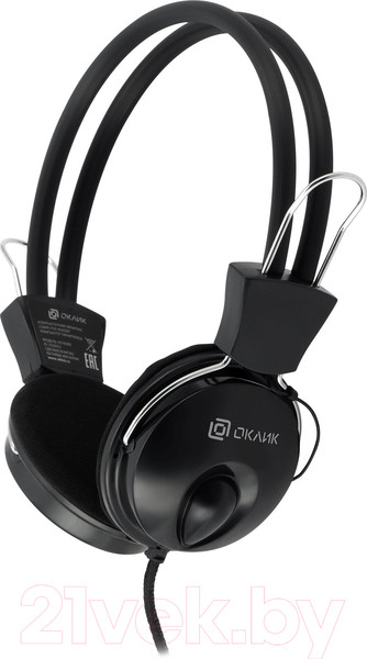 Изображение товара Наушники-гарнитура Оклик HS-M200 (черный)