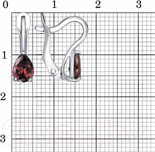 Изображение товара Серьги Красная Пресня 34814950ПлГр