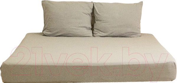 Изображение товара Простыня с наволочками Lilia КПБт-160 (серый)