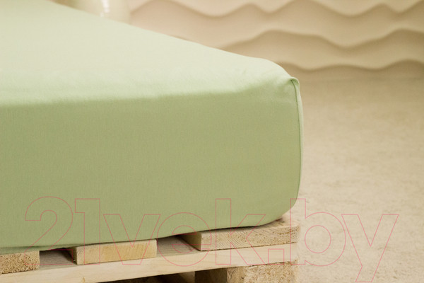 Изображение товара Простыня с наволочками Lilia КПБт-160 (зеленый)