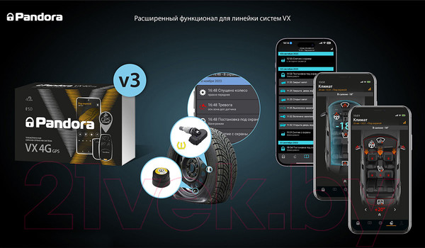 Изображение товара Автосигнализация Pandora VX-4G GPS v3