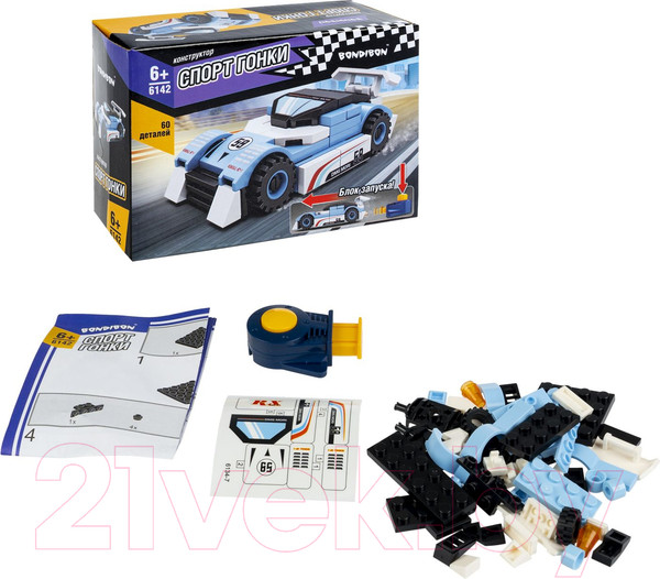 Изображение товара Конструктор инерционный Bondibon Спорт Гонки / ВВ6142