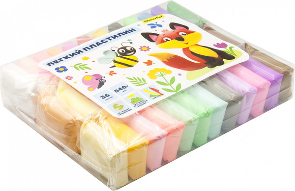 Изображение товара Пластилин легкий Silwerhof Веселые друзья / LC36OP-540st (36цв)