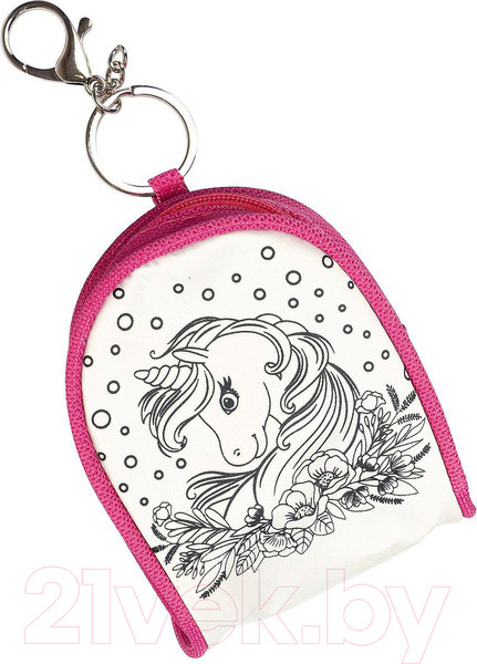 Изображение товара Набор для творчества Bondibon Брелок-раскраска Сказочный единорог / ВВ4913-1