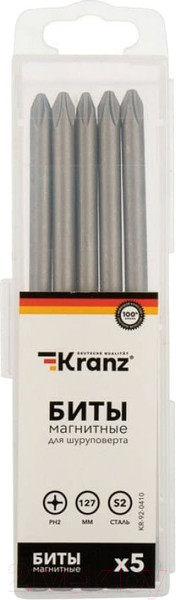 Изображение товара Набор бит Kranz KR-92-0410 (5шт)
