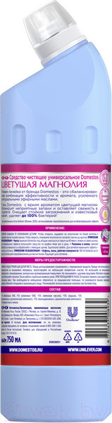 Изображение товара Универсальное чистящее средство Domestos Цветущая магнолия (750мл)