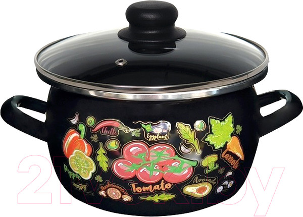 Изображение товара Кастрюля Сантэкс Черри 1-2450112 (черный)