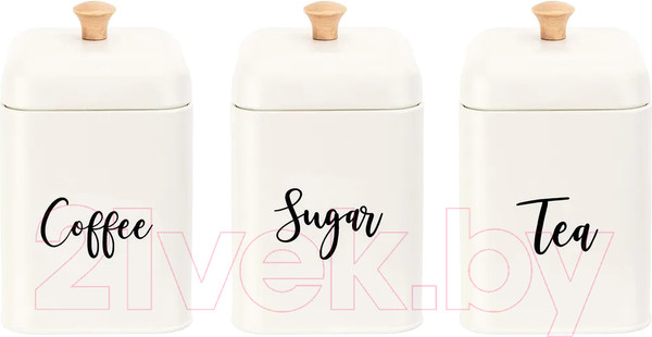Изображение товара Набор емкостей для хранения Elan Gallery Tea, Coffee, Sugar / 240387 