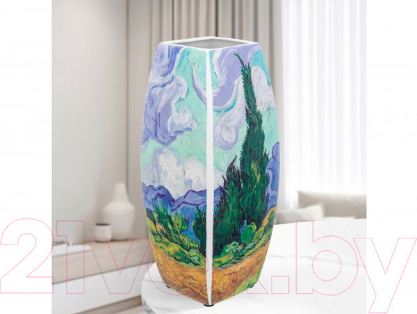Изображение товара Ваза Elan Gallery Пшеничное поле с кипарисами / 420583