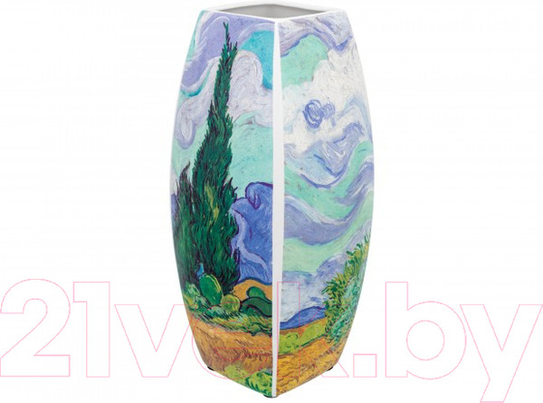 Изображение товара Ваза Elan Gallery Пшеничное поле с кипарисами / 420583