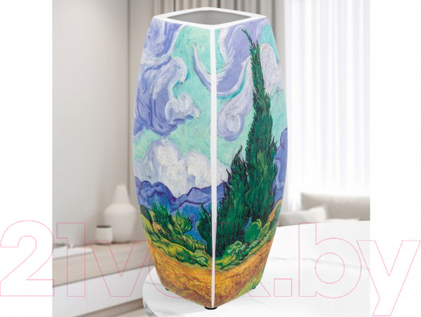 Изображение товара Ваза Elan Gallery Пшеничное поле с кипарисами / 420592