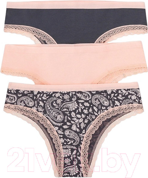 Изображение товара Комплект женских трусов Mark Formelle 412281-3 (р.106, пейсли на графите)