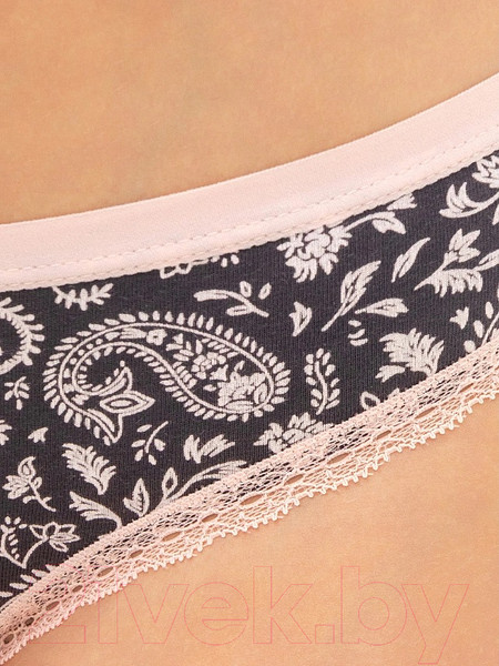 Изображение товара Комплект женских трусов Mark Formelle 412281-3 (р.106, пейсли на графите)