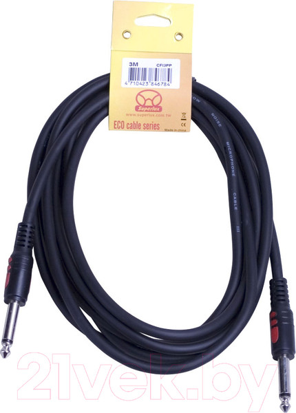 Изображение товара Кабель гитарный SUPERLUX CFI3PP