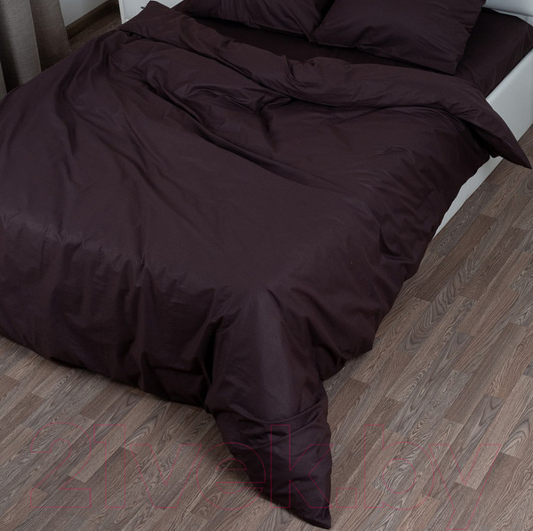 Изображение товара Пододеяльник Milanika Шоколад Евро (поплин г/к)