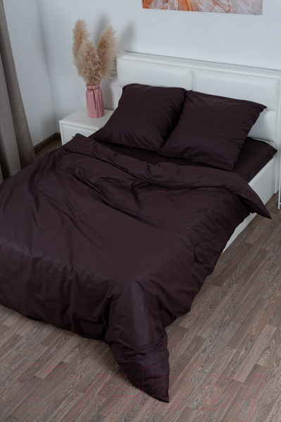 Изображение товара Пододеяльник Milanika Шоколад Евро (поплин г/к)