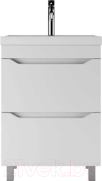 Изображение товара Тумба под умывальник Айсберг Bazis 60 Ева В2 DA5911T (с двумя ящиками)