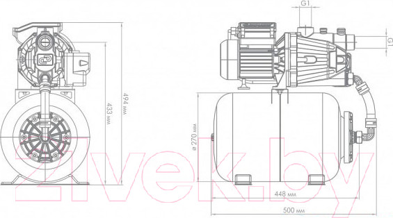 Изображение товара Насосная станция Джилекс Джамбо 60/35 П-24 2.0 / 3014