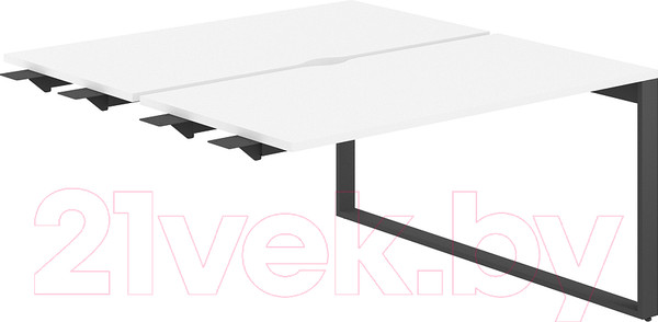 Изображение товара Комплект столов модульных Norden 160x143.8x75 / AG.156.WH.V.72.AN (антрацит/белый)