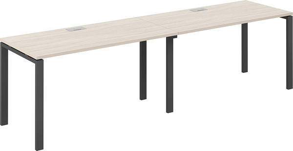 Изображение товара Комплект письменных столов Norden s-b-s 280x60x75 / SG.224.OL.63.AN (дуб светлый/антрацит)