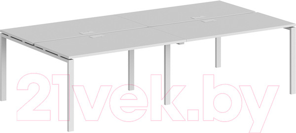 Изображение товара Комплект письменных столов Norden 320x163.8x75 / SG.259.WH.63.WH (белый/белый)