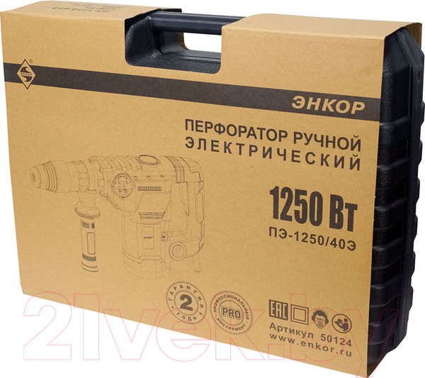 Изображение товара Перфоратор Энкор SDSmax ПЭ-1250/40Э (50124)