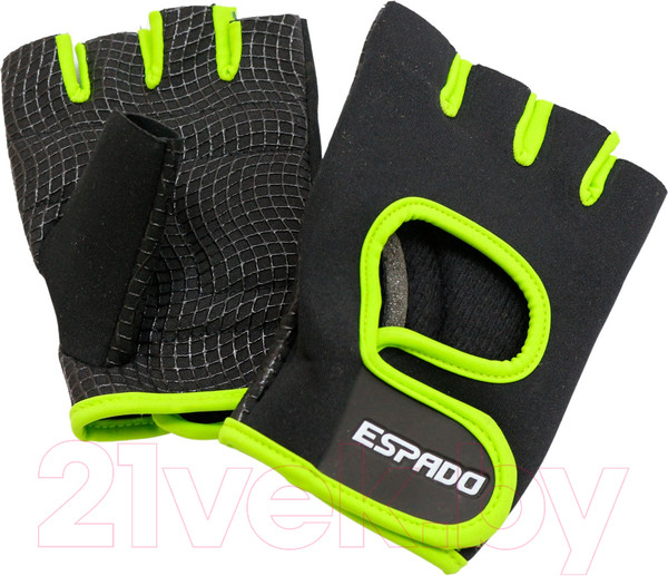 Изображение товара Перчатки для фитнеса Espado ESD001 (XS, черный/зеленый)