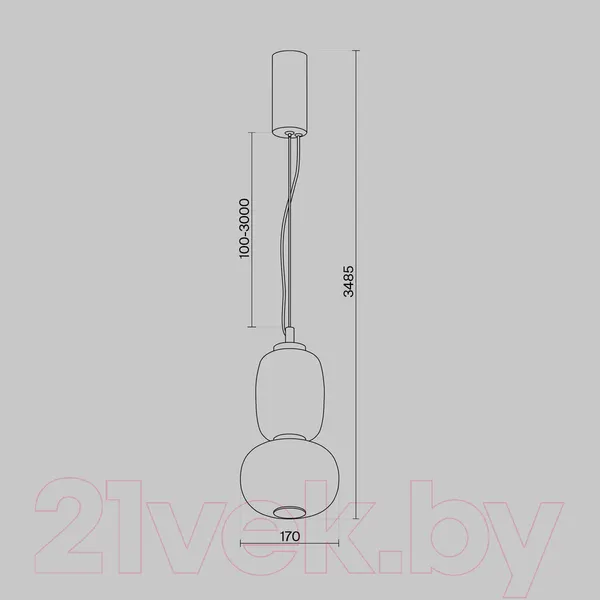 Изображение товара Потолочный светильник Maytoni Pattern MOD267PL-L18CH3K